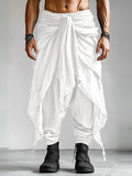 Mens Textured Ruched Asymmetrical Casual Pant SKUK99769