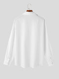 Mens Button Design V-Neck Long Sleeve Shirt SKUK68002